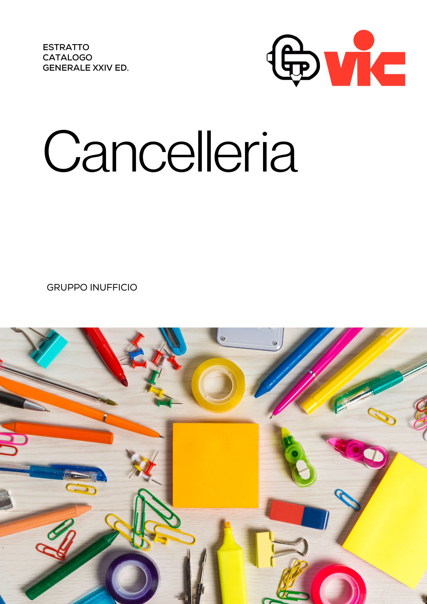 Copertina del catalogo cancelleria