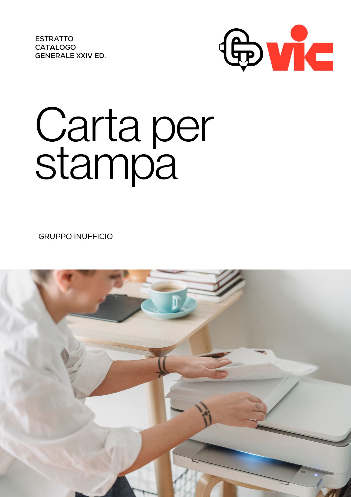 Copertina del catalogo carta per stampa