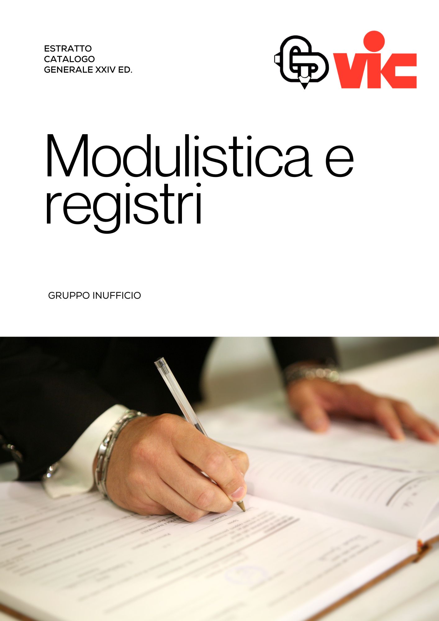 Copertina del catalogo Modulistica e registri