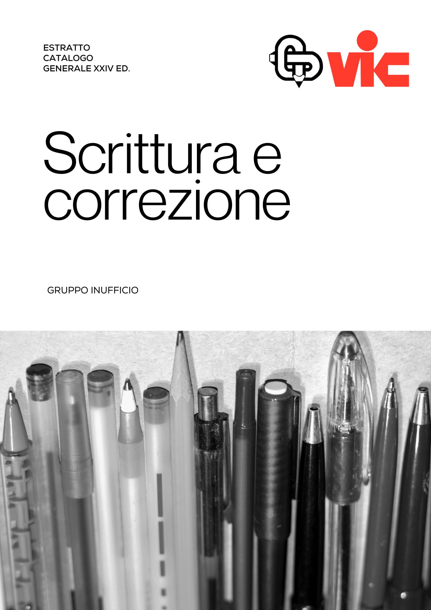 Copertina del catalogo scrittura e correzione